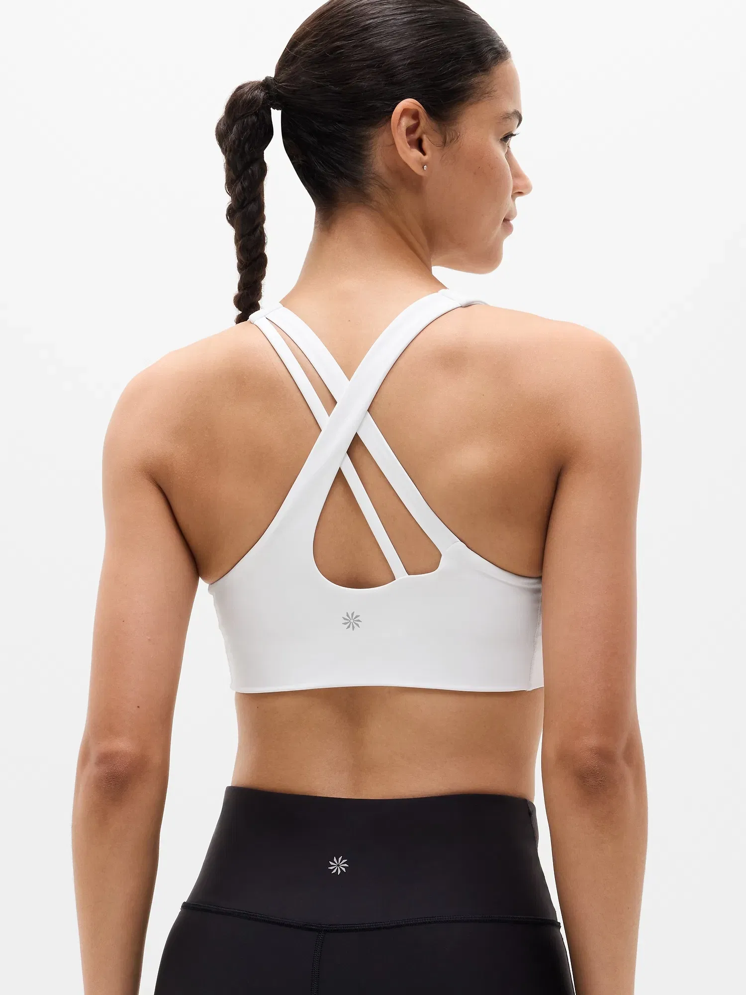 Athleta Circuit Train Sports Bra A-C - White (BRIGHT WHITE)