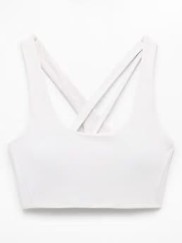 Athleta Circuit Train Sports Bra A-C - White (BRIGHT WHITE)