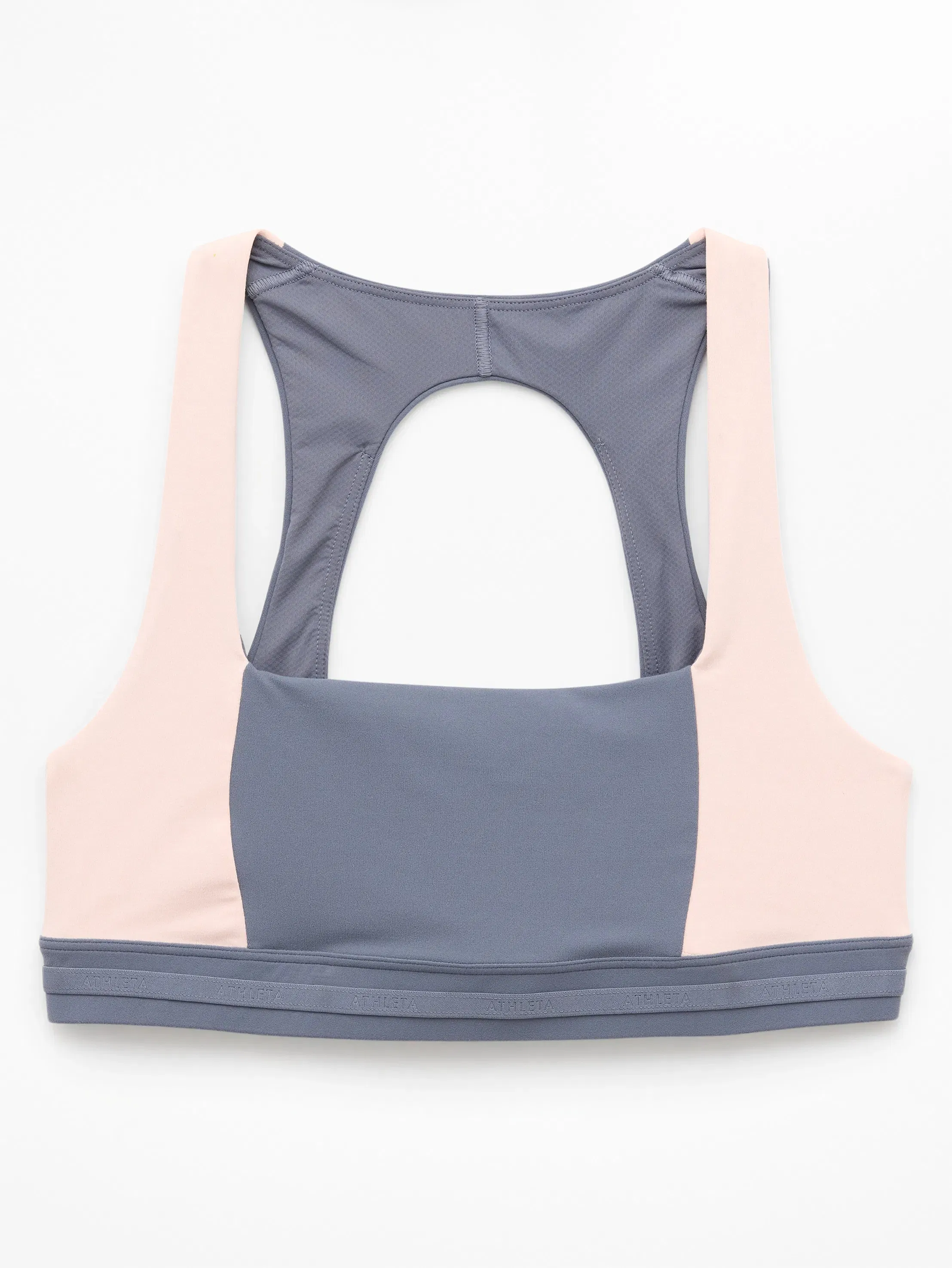 Athleta High Tone Sports Bra A-C - Gray (Slate/Pink Sand)