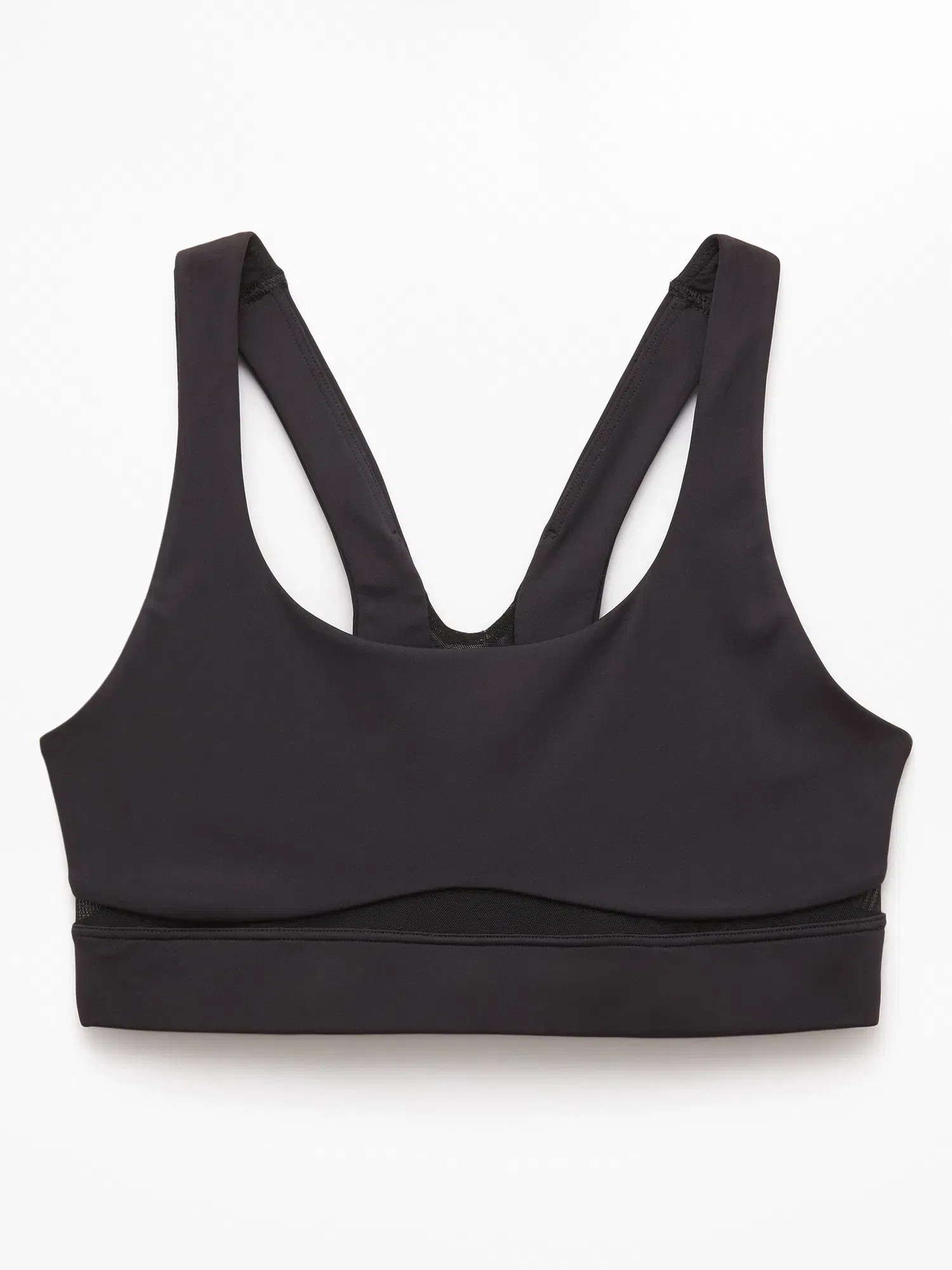 Athleta Interval Mesh Sports Bra A-C - Black (Black) - 844868012