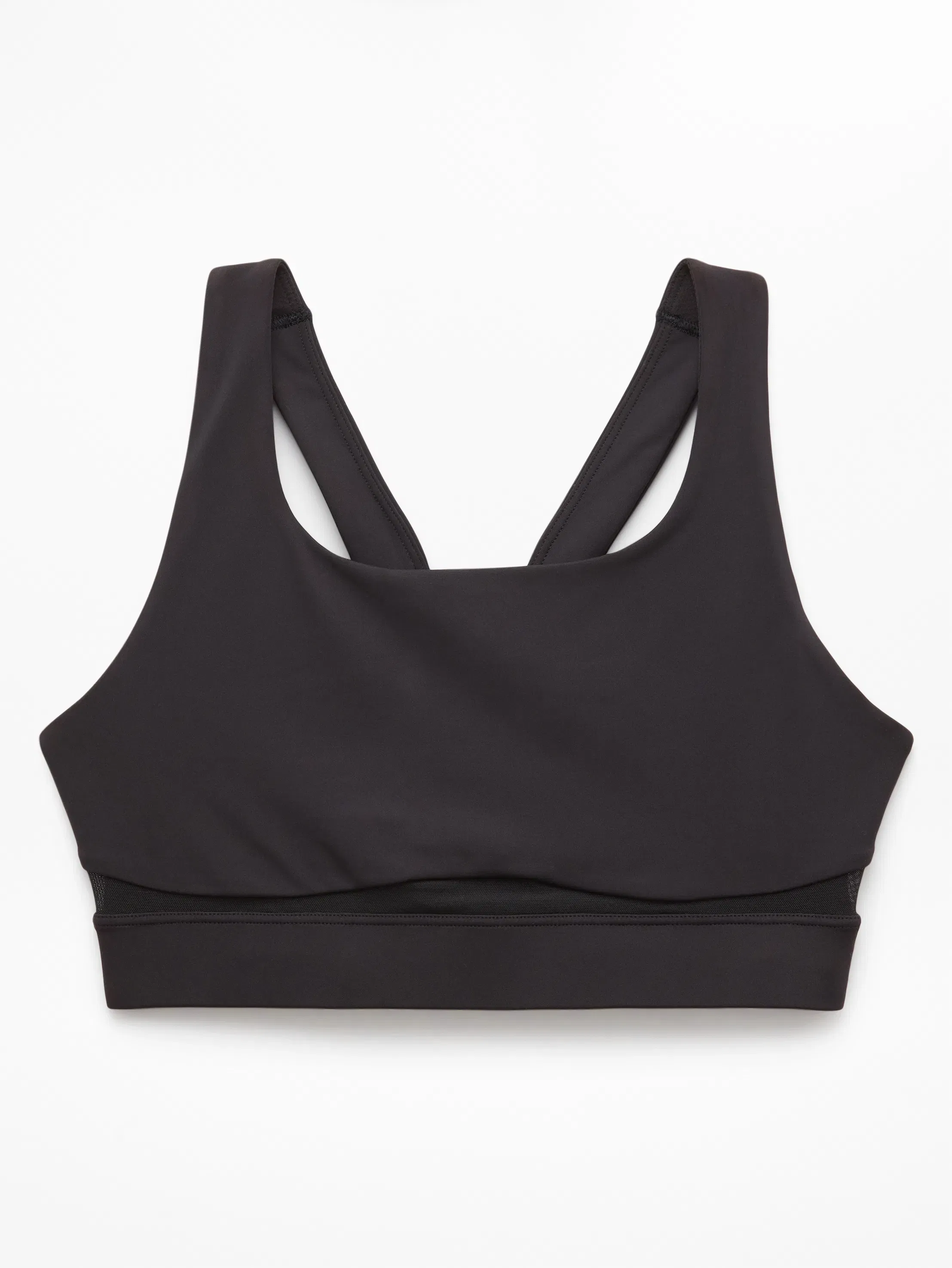 Athleta Interval Mesh Sports Bra A-C - Black (Black) - 844869002