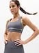 Athleta Interval Mesh Sports Bra A-C - Gray (Slate) - 844868002