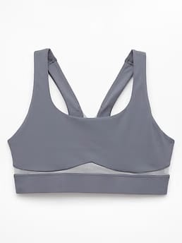 Athleta Interval Mesh Sports Bra A-C - Gray (Slate) - 844868002