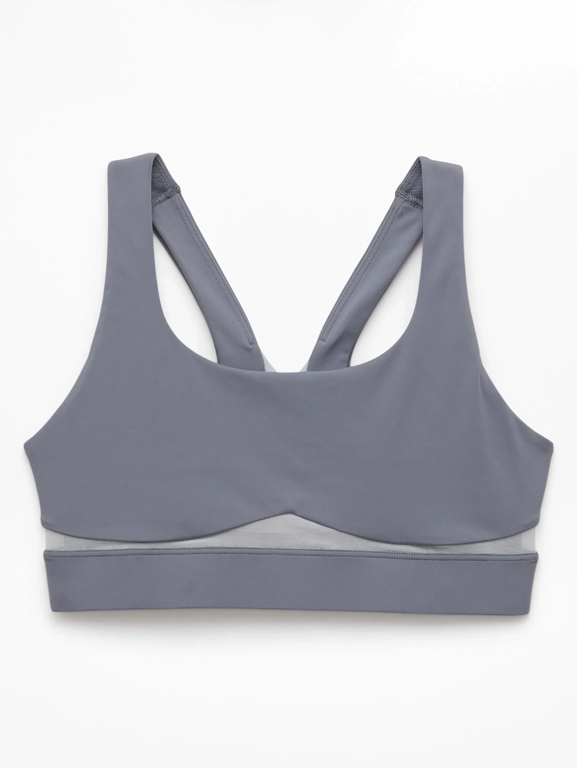 Athleta Interval Mesh Sports Bra A-C - Gray (Slate) - 844868002