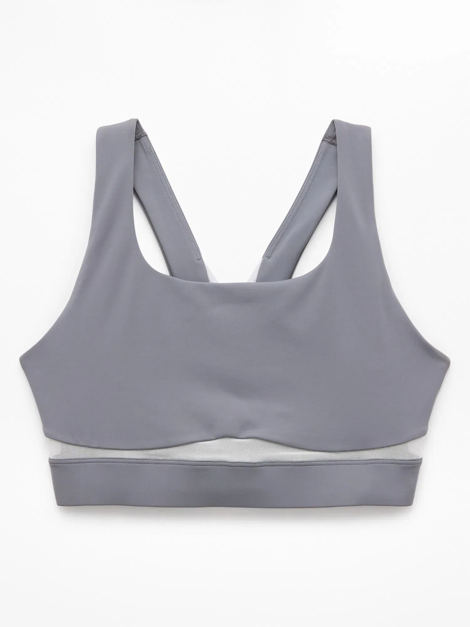 Athleta Interval Mesh Sports Bra A-C - Gray (Slate) - 844869012