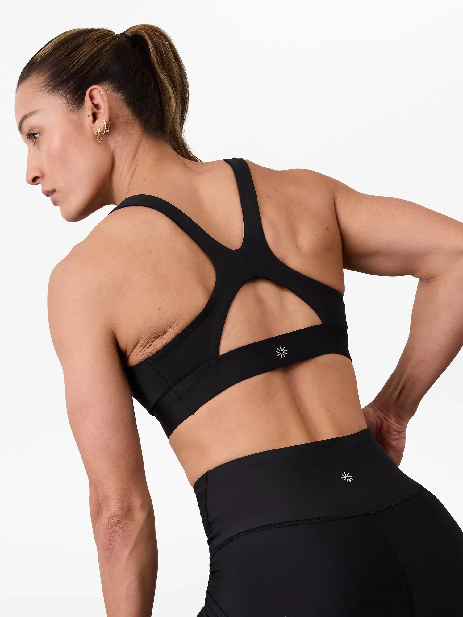 Athleta Interval Sports Bra A-C - Black (Black) - 413272022
