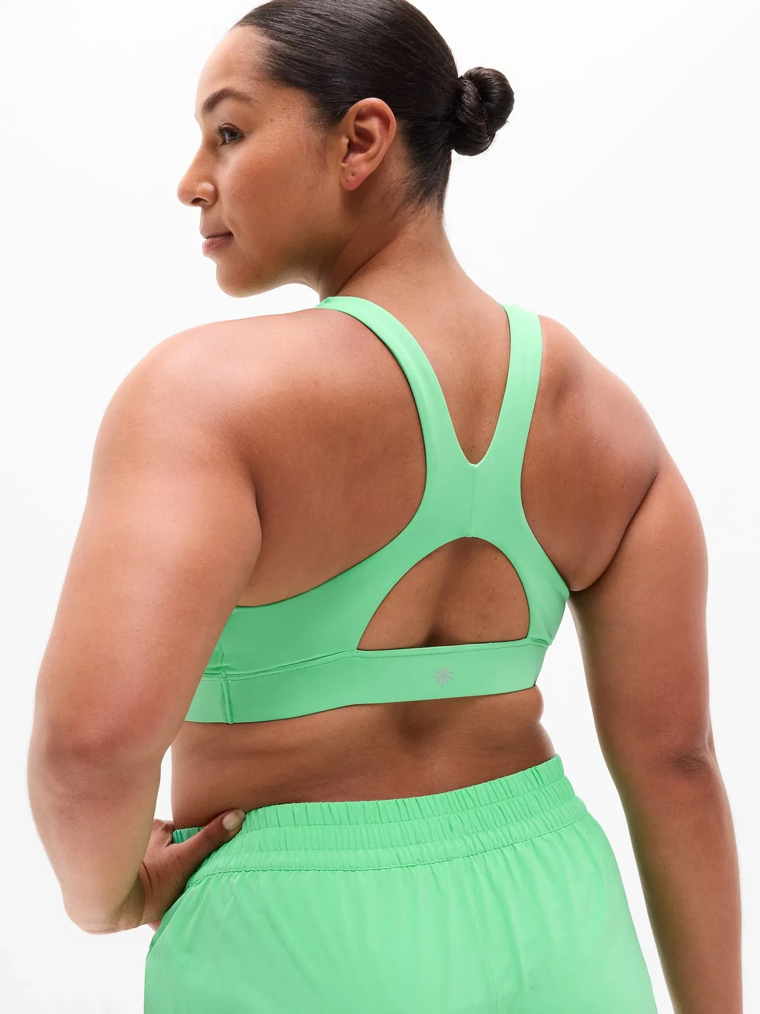 Athleta Interval Sports Bra A-C - Green (Palmetto) - 413267652
