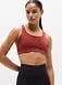 Athleta Interval Sports Bra A-C - Orange (Cinnamon)