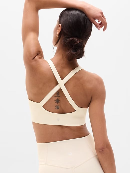 Athleta Perfect Form Longline Bra A-C - Beige (Pearl)
