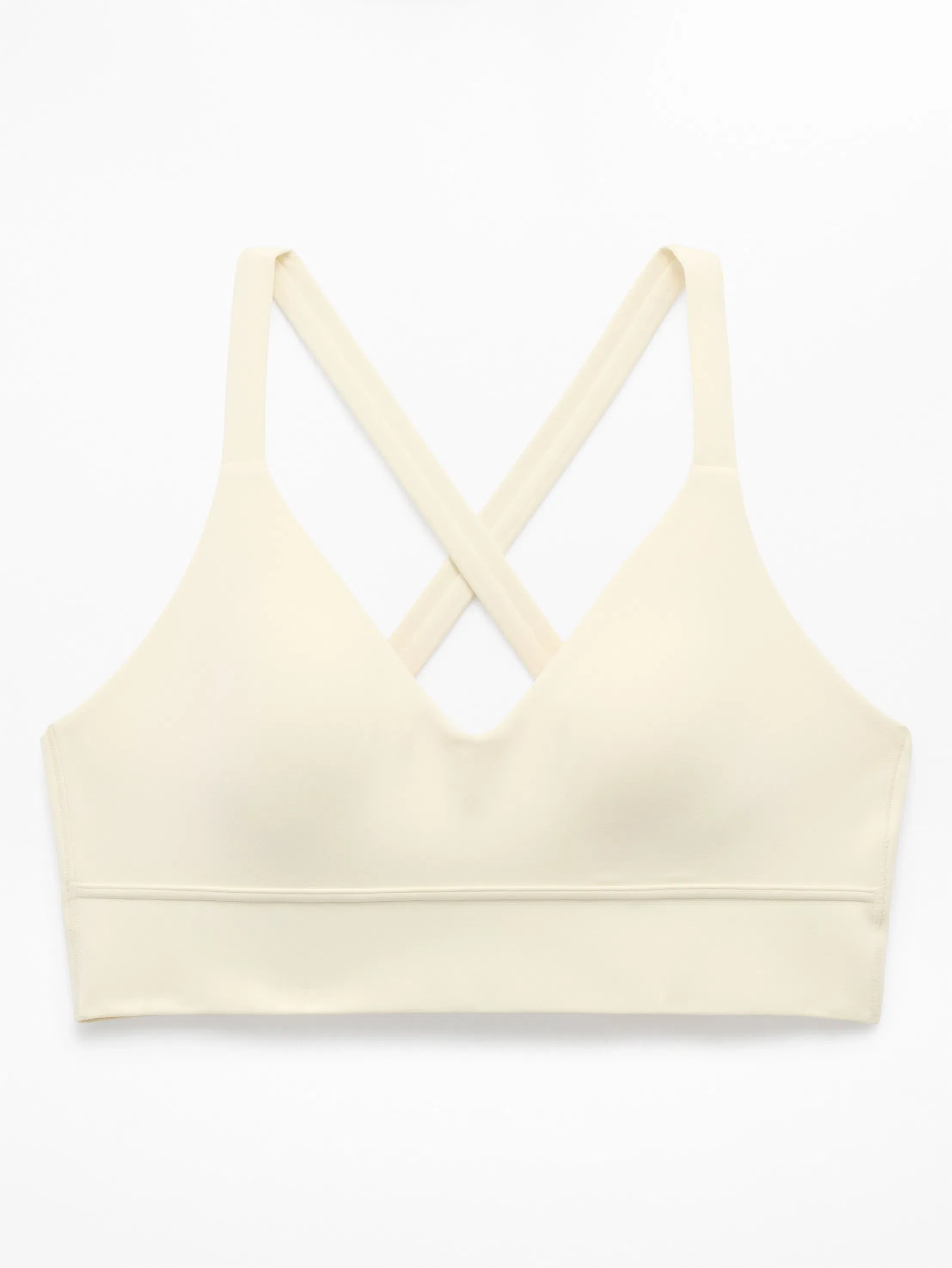 Athleta Perfect Form Longline Bra A-C - Beige (Pearl)