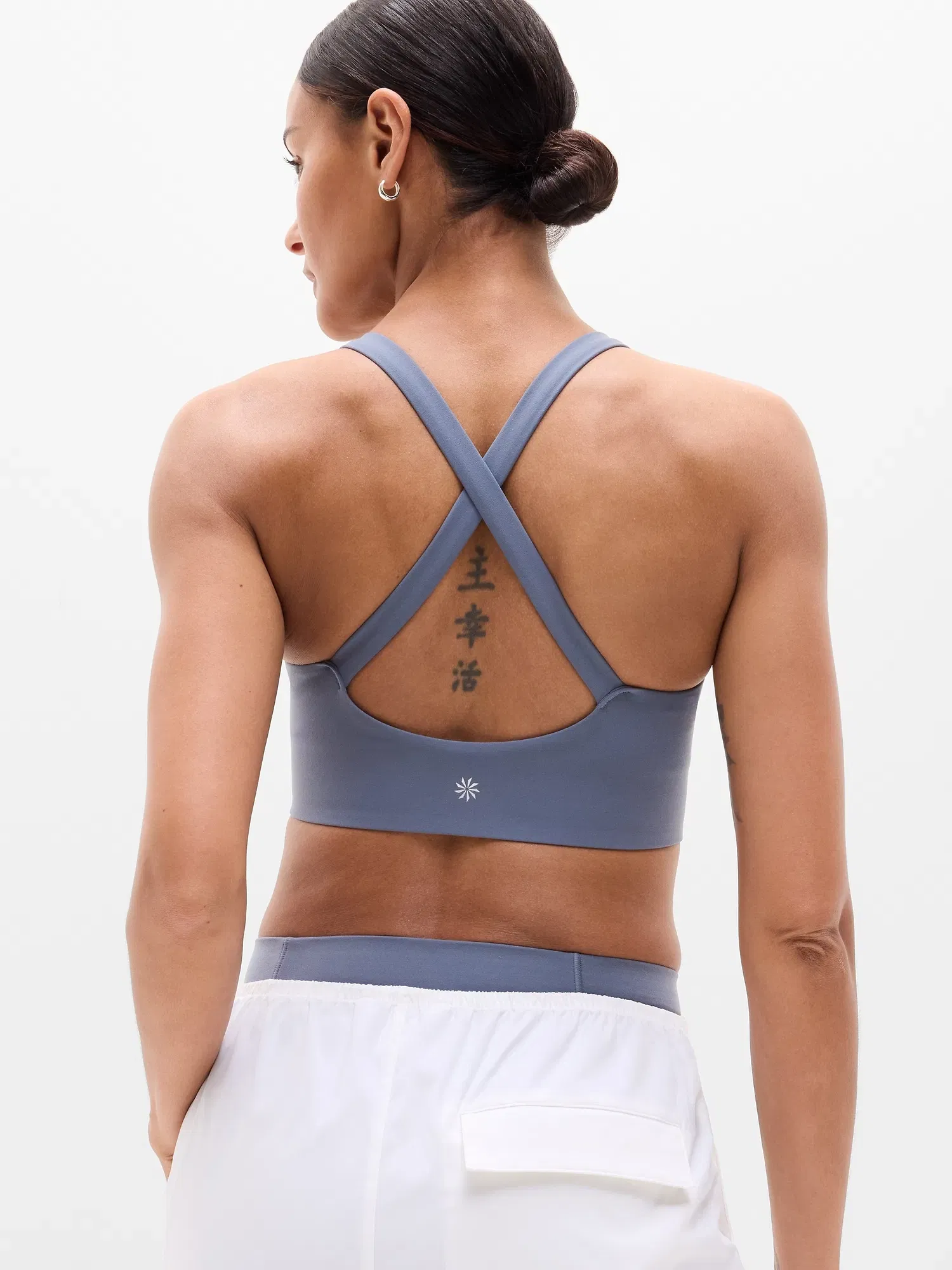 Athleta Perfect Form Longline Bra A-C - Gray (Slate)