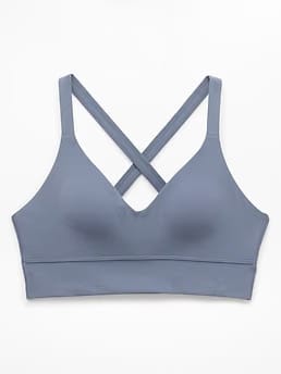 Athleta Perfect Form Longline Bra A-C - Gray (Slate)