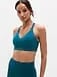 Athleta Perfect Form Longline Bra A-C - Green (Coastal Teal)