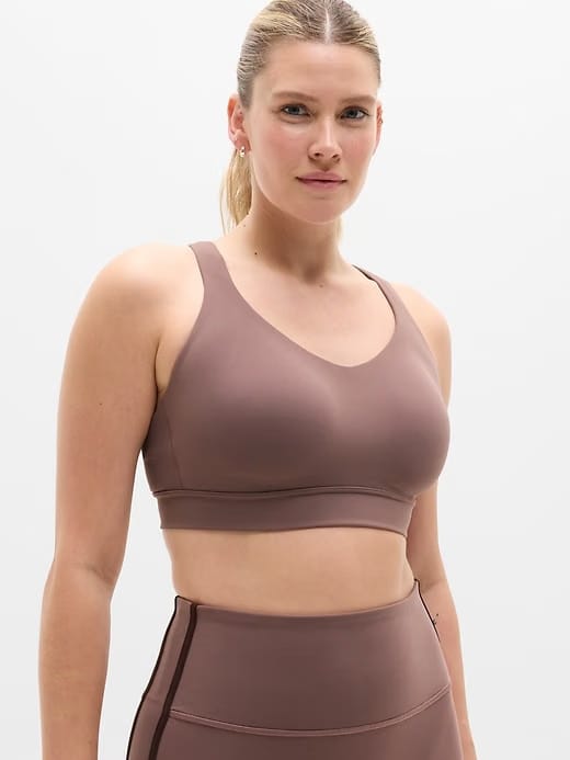 Athleta Perfect Form Sports Bra A-C - Brown (Driftwood) - 601675192