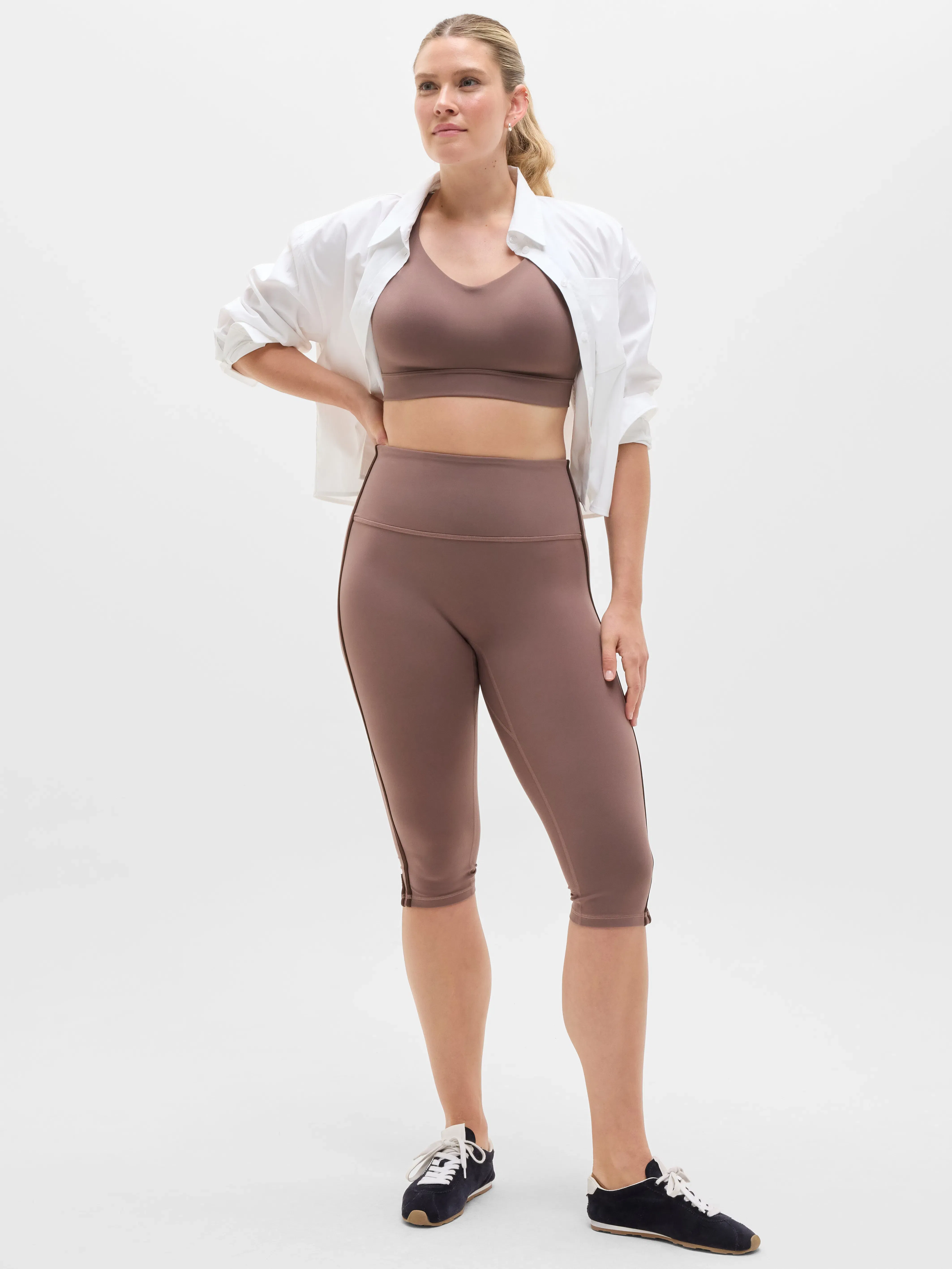 Athleta Perfect Form Sports Bra A-C - Brown (Driftwood) - 601675192