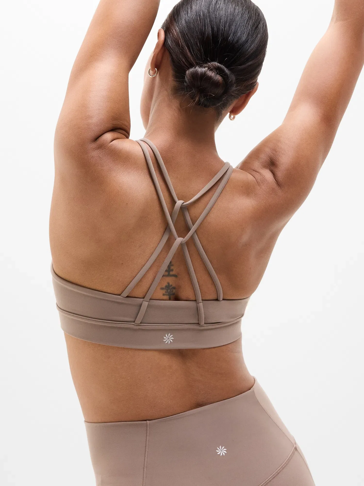 Athleta Perfect Form Sports Bra A-C - Brown (Pyrite)