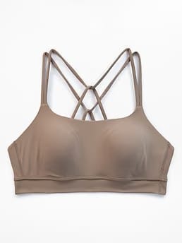 Athleta Perfect Form Sports Bra A-C - Brown (Pyrite)