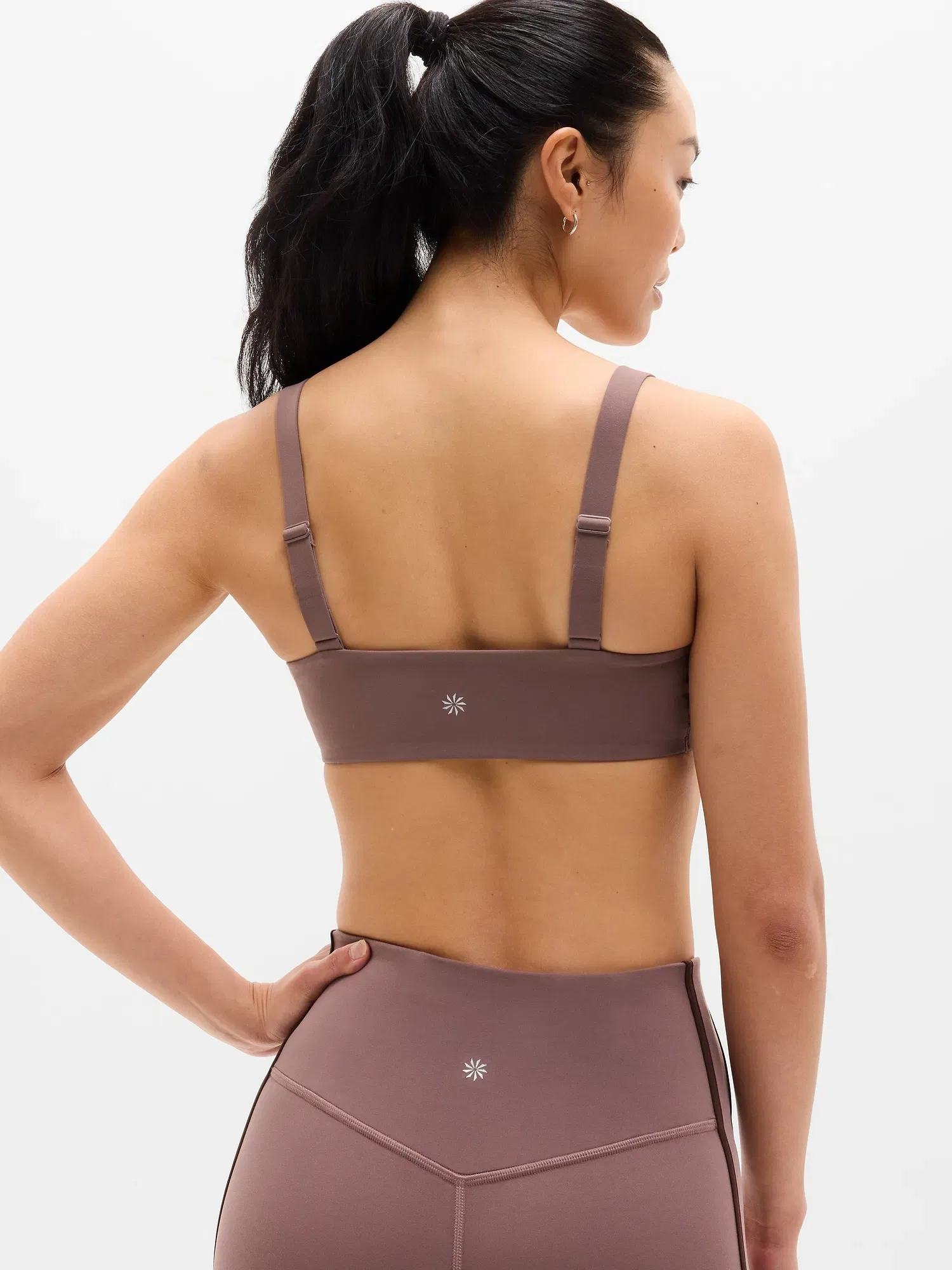 Athleta Reform Adjustable Sports Bra A-C - Brown (Driftwood) - 684673212