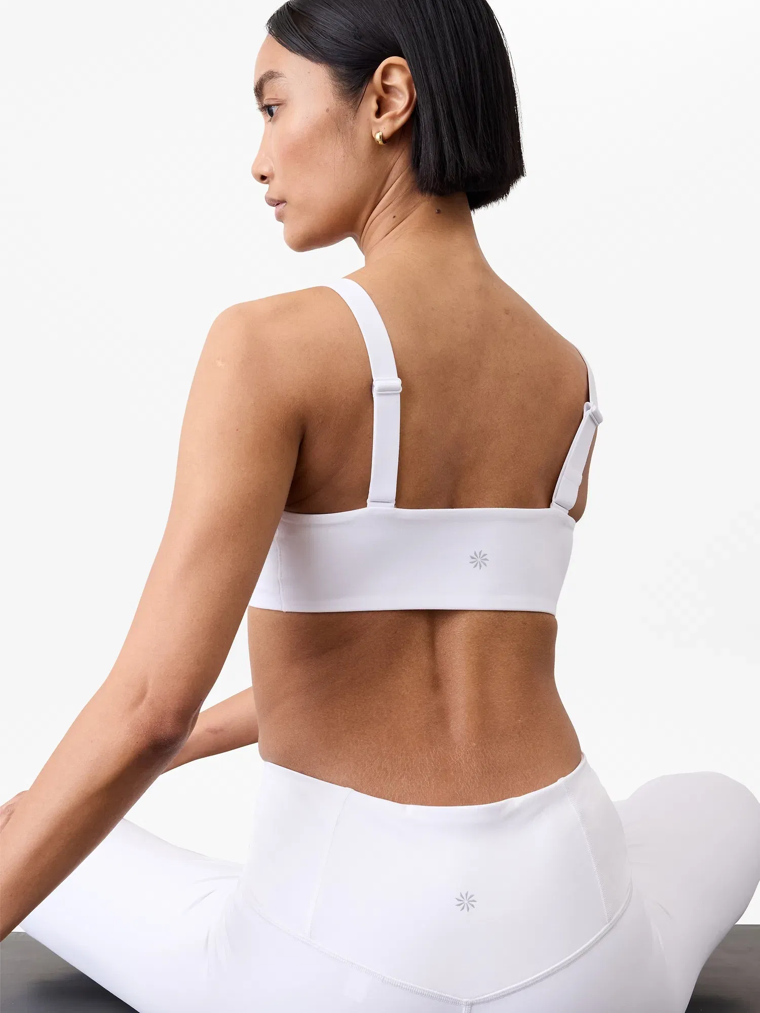 Athleta Reform Adjustable Sports Bra A-C - White (Bright White) - 684673022