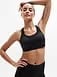 Athleta Speed Run High Support Sports Bra - Black (Black)