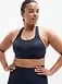 Athleta Speed Run High Support Sports Bra - Blue (Navy)
