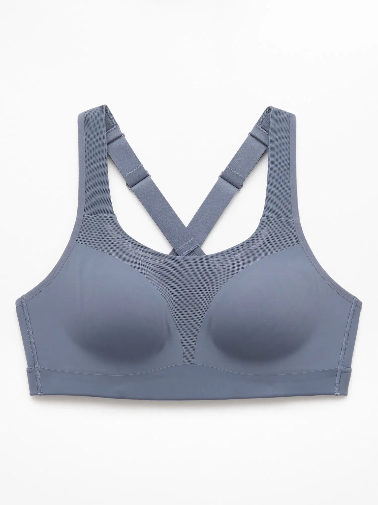 Athleta Speed Run High Support Sports Bra - Gray (Slate)