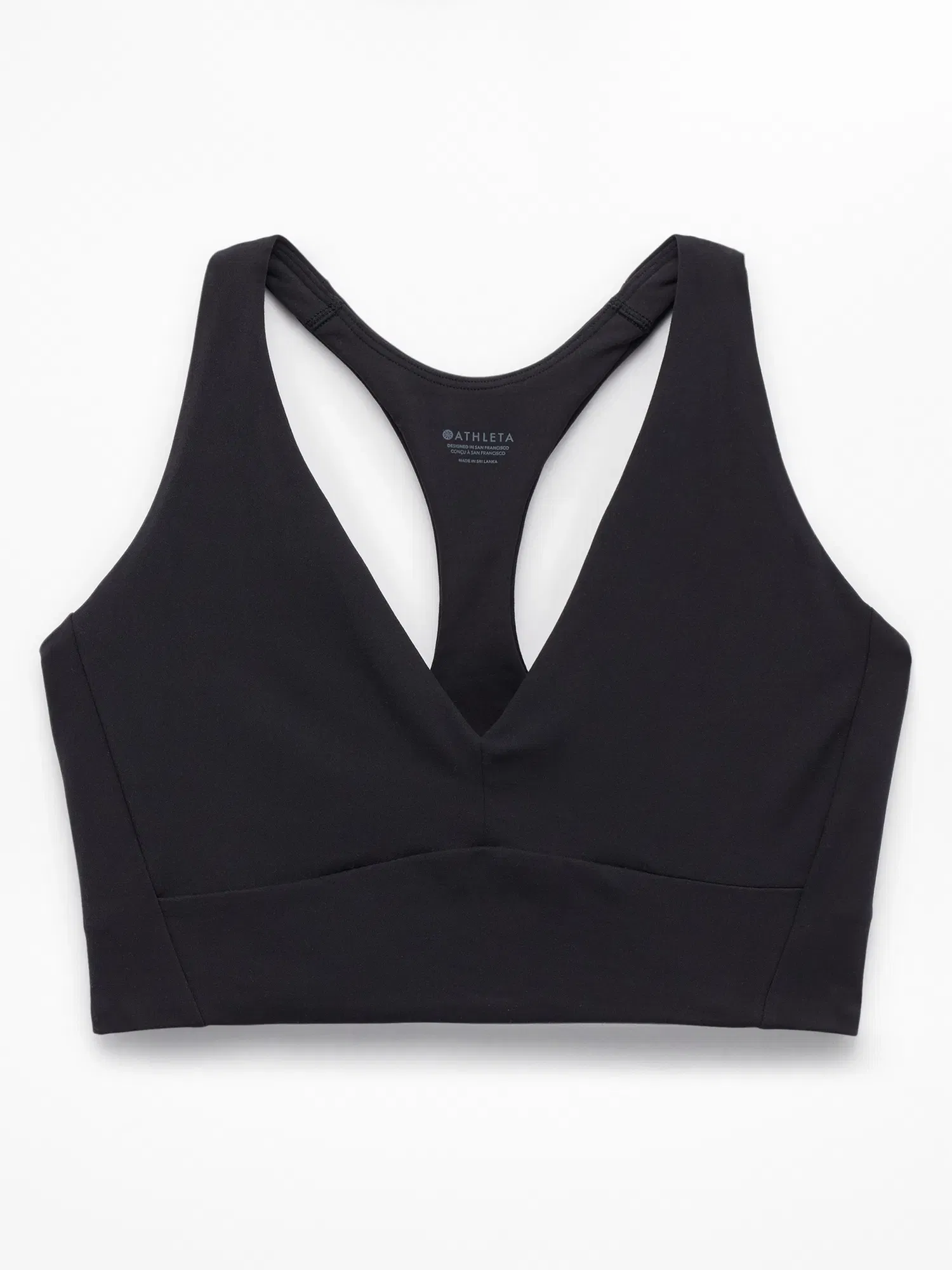 Athleta Transcend Longline Bra A-C - Black (Black) - 864116012