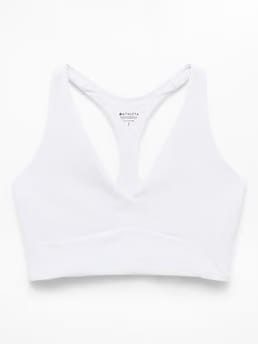 Athleta Transcend Longline Bra A-C - White (Bright White) - 864116002
