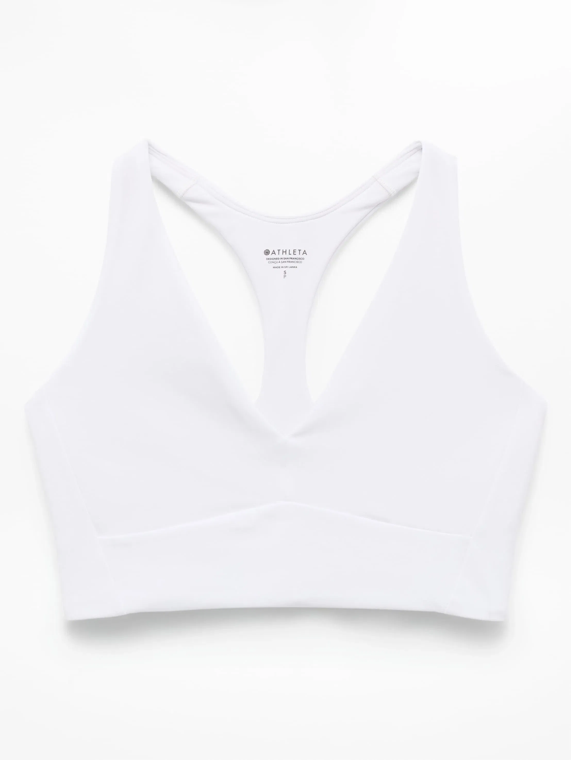 Athleta Transcend Longline Bra A-C - White (Bright White) - 864116002