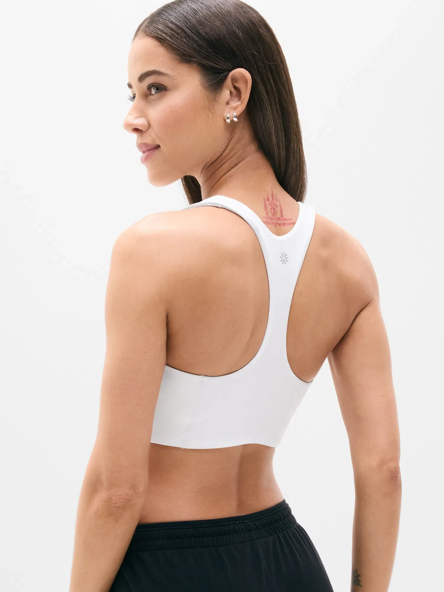Athleta Transcend Longline Bra A-C - White (Bright White) - 864113012