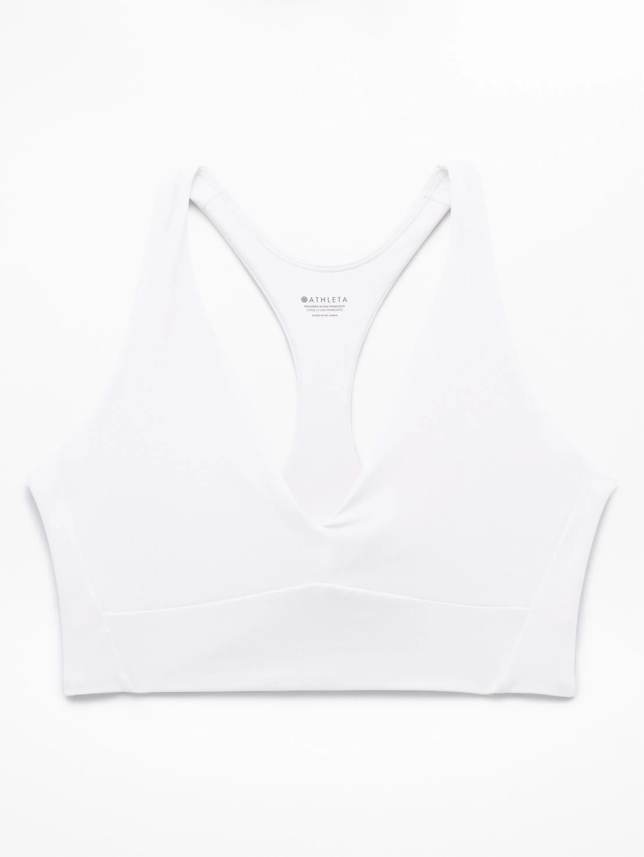 Athleta Transcend Longline Bra A-C - White (Bright White) - 864113012