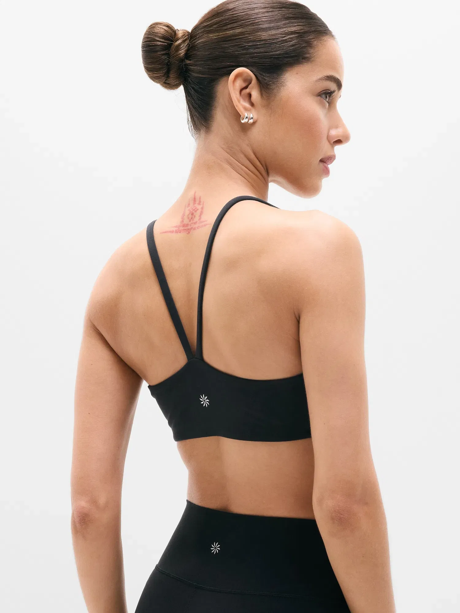 Athleta Transcend Scoop Sports Bra A-C - Black (Black)