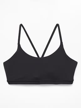 Athleta Transcend Scoop Sports Bra A-C - Black (Black)