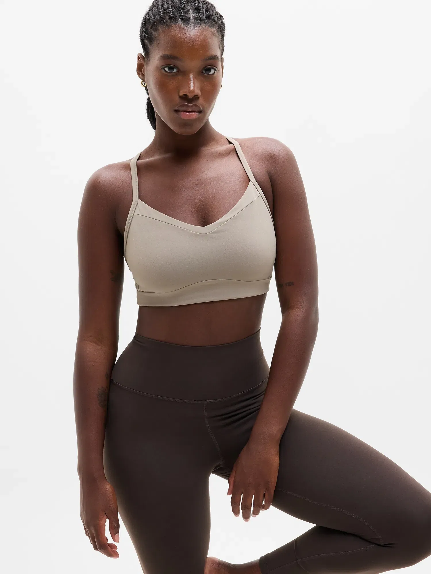 Athleta Vital Sports Bra A-C - Brown (Mortar Mushroom) - 819515442