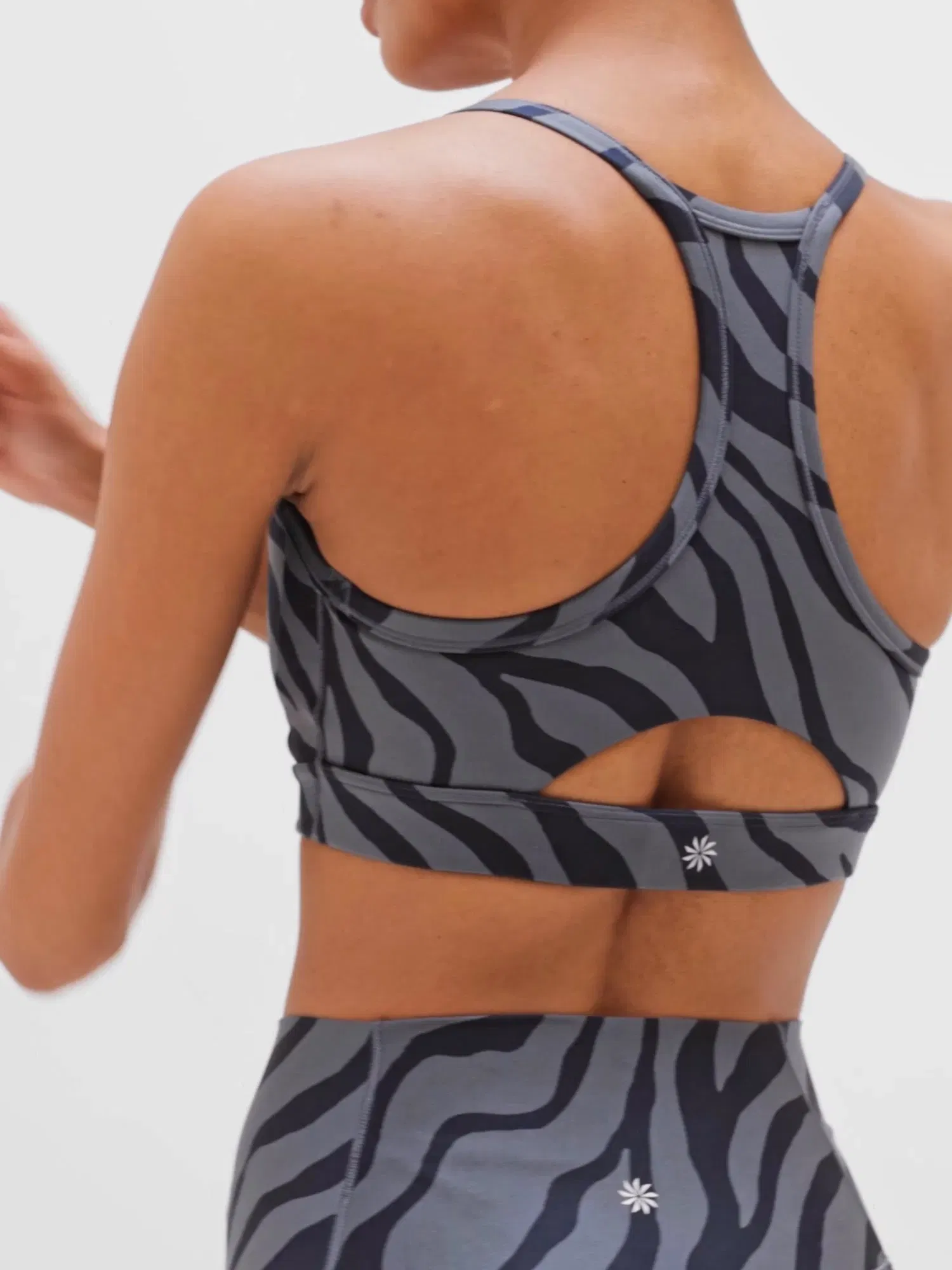 Athleta Vital Sports Bra A-C - Gray (Zebra Slate) - 862213002