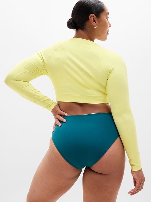 Athleta Crop Rashguard - Yellow (Spark)