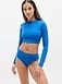 Athleta High Waist Cheeky Swim Bottom - Blue (Breaker)