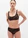 Athleta High Waist Cheeky Swim Bottom - Brown (Prima Woodland Zebra)