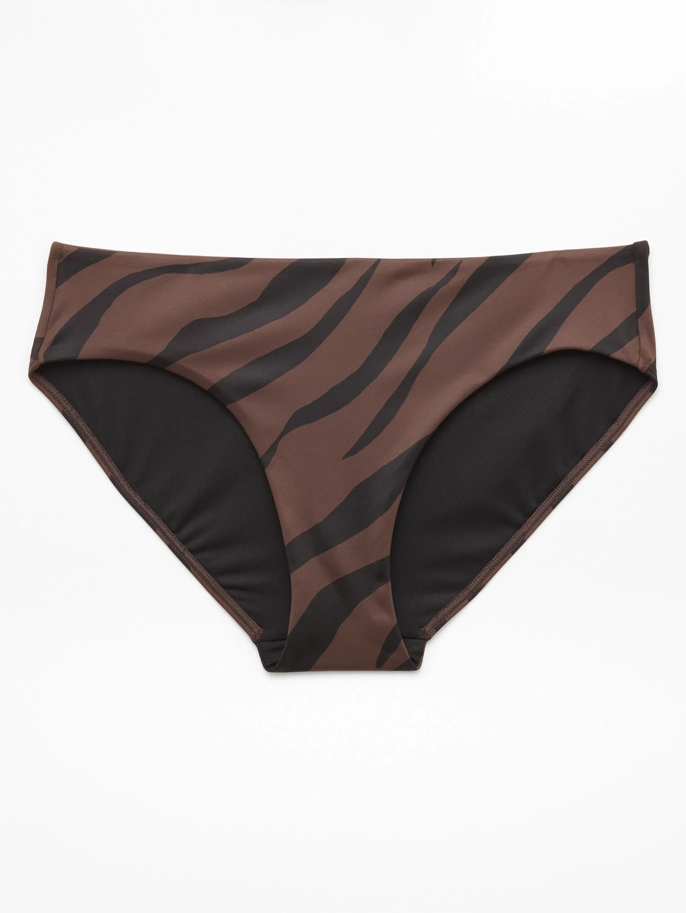 Athleta Hipster Full Swim Bottom - Brown (Prima Woodland Zebra)