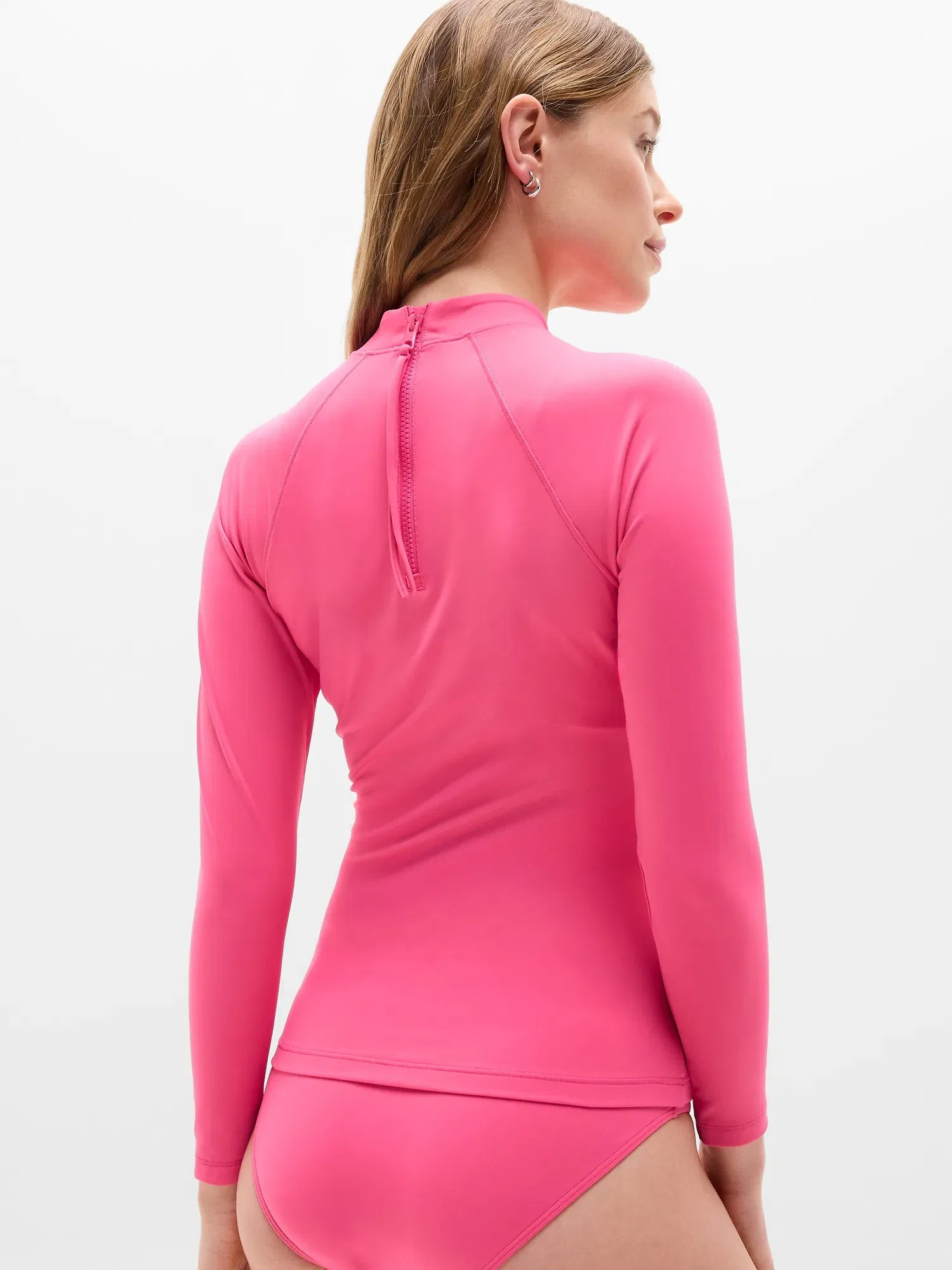 Athleta North Point Rashguard - Pink (Cerise)