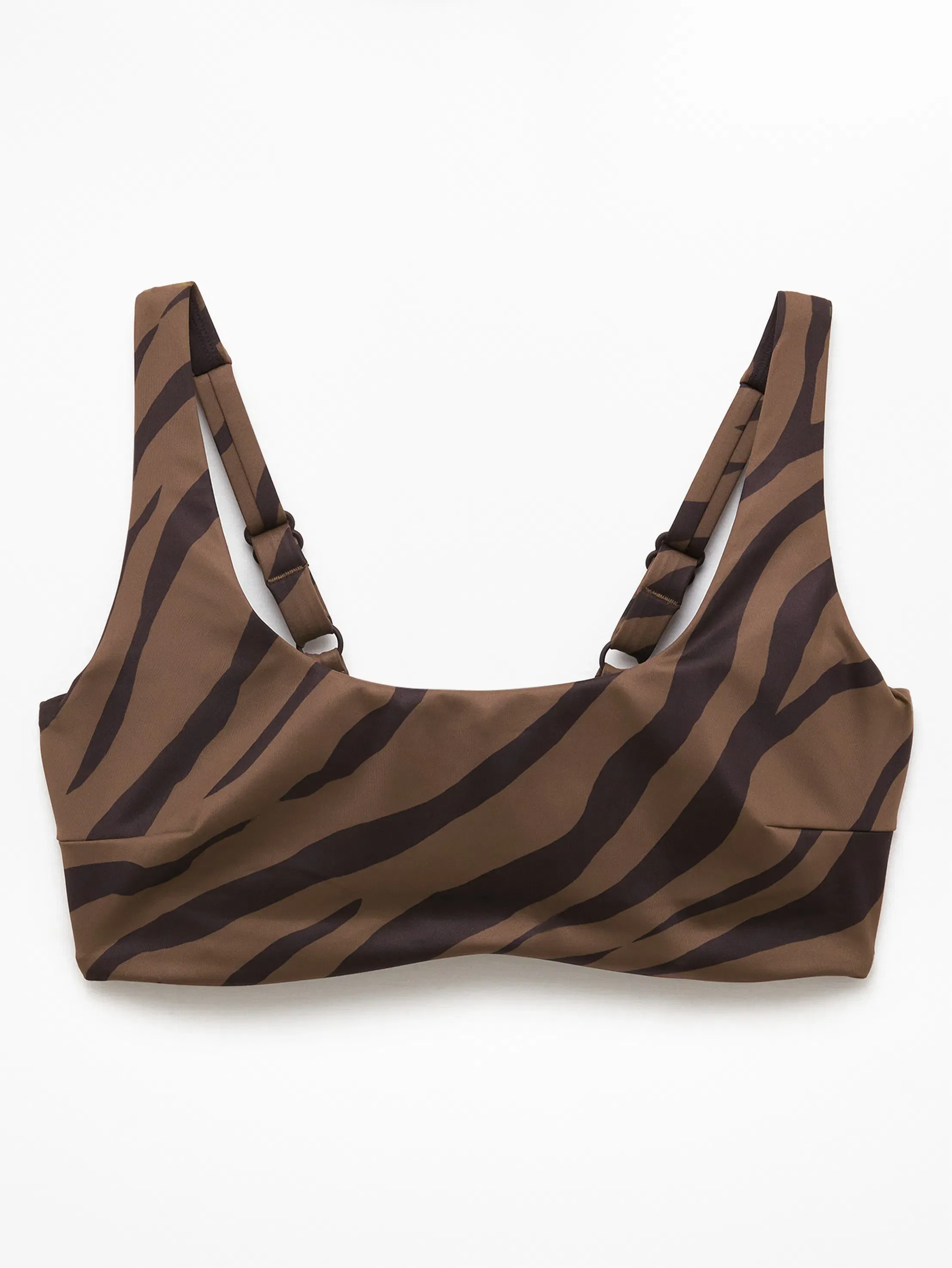 Athleta Oasis Underwire Bikini Top A-C - Brown (Prima Woodland Zebra) - 845366042