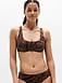 Athleta Oasis Underwire Bikini Top A-C - Brown (Prima Woodland Zebra) - 845352042