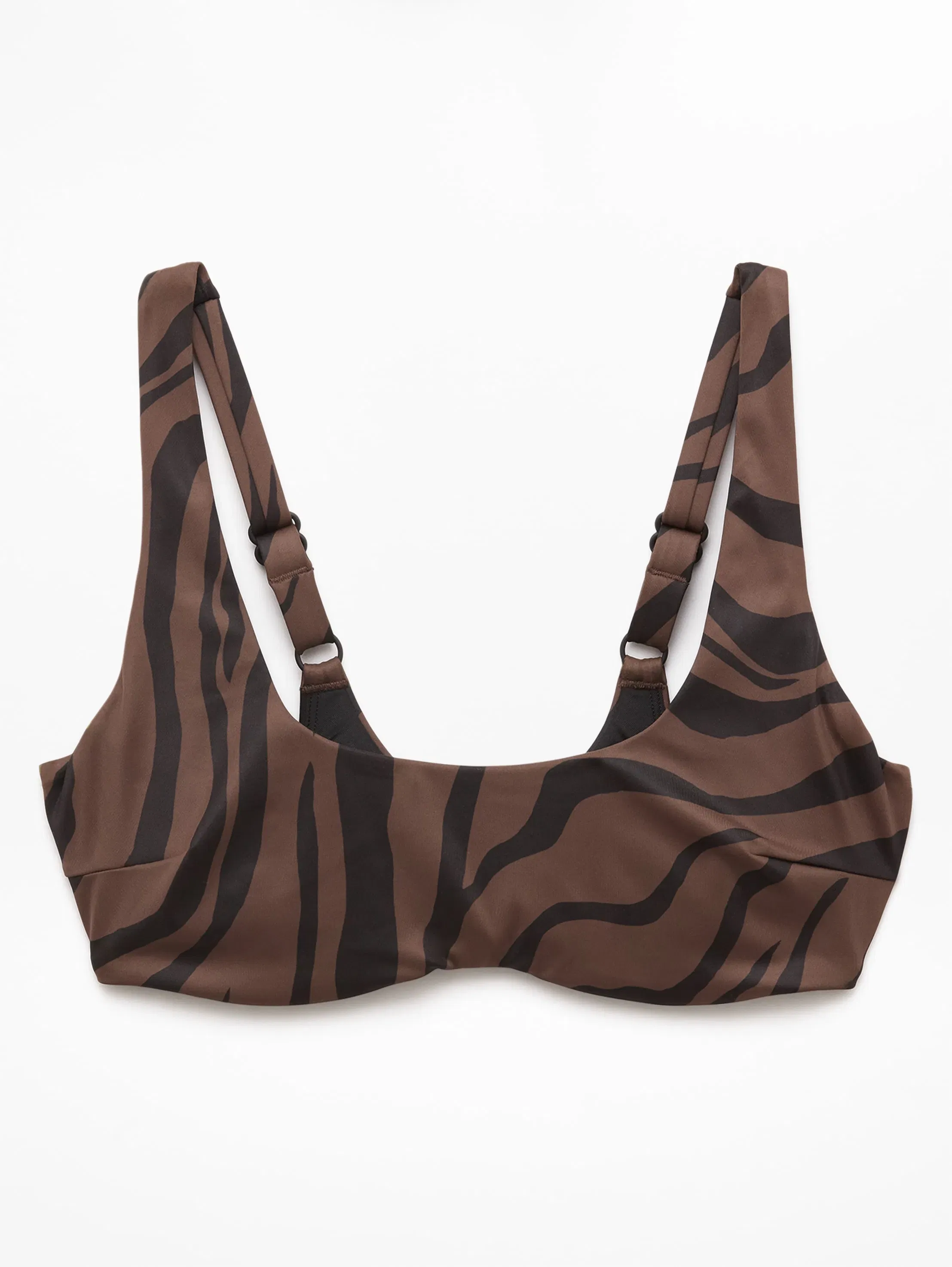 Athleta Oasis Underwire Bikini Top A-C - Brown (Prima Woodland Zebra) - 845352042