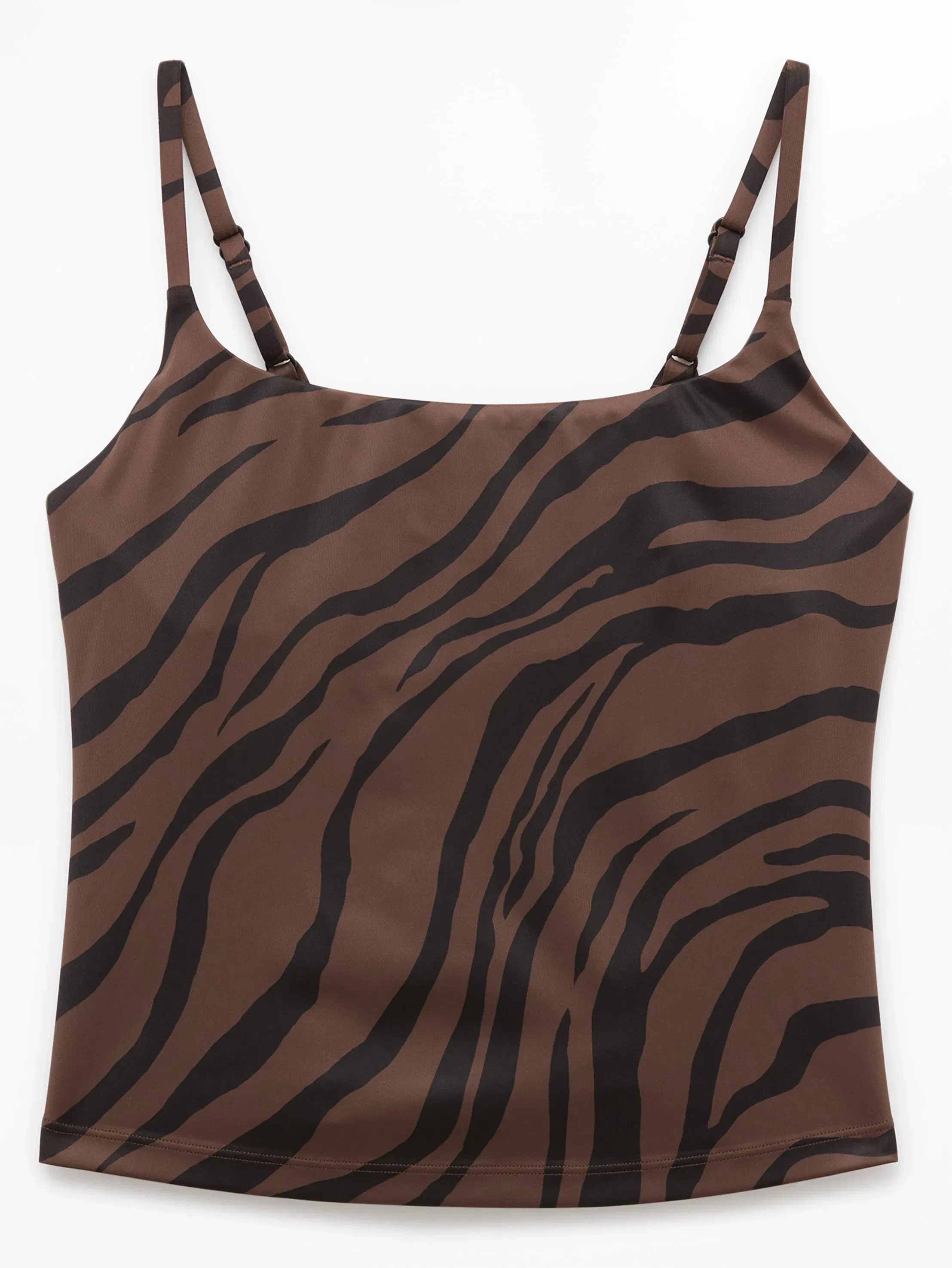 Athleta Scoop Tankini - Brown (Prima Woodland Zebra)