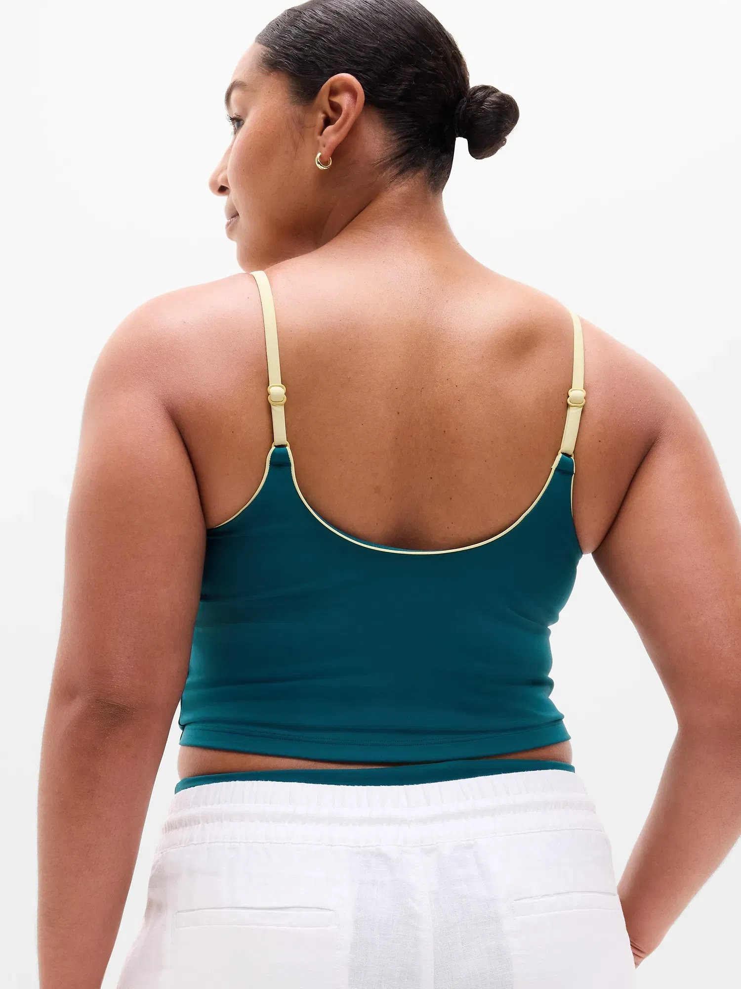 Athleta Scoop Tankini - Green (Coastal Teal/Spark)
