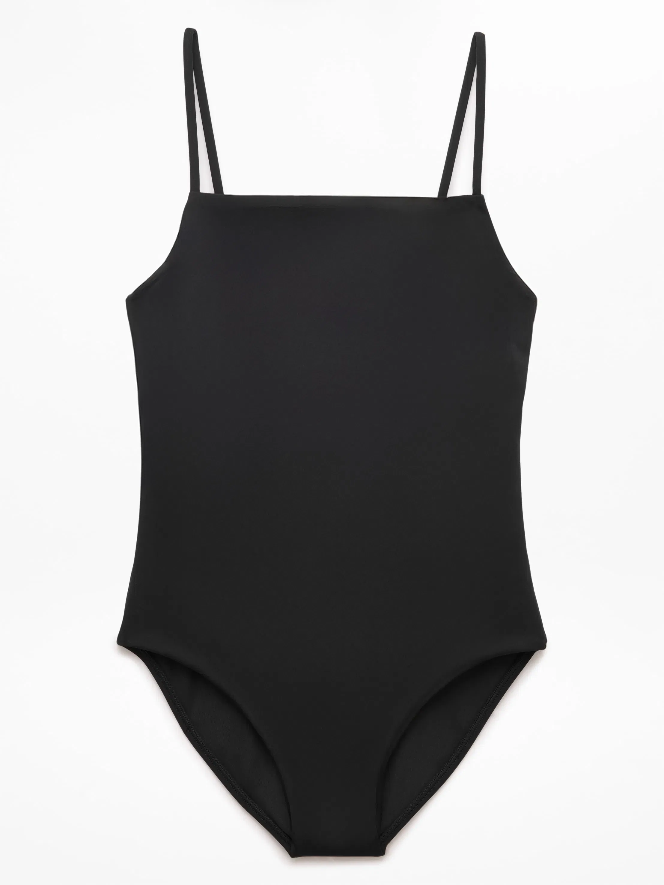 Athleta Straight Neck One Piece - Black (Black)