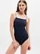 Athleta Straight Neck One Piece - Blue (Eclipse/Breaker)