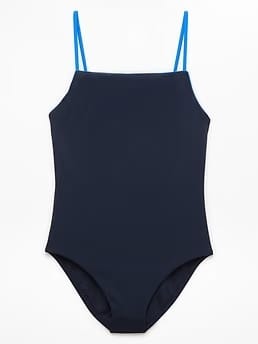 Athleta Straight Neck One Piece - Blue (Eclipse/Breaker)
