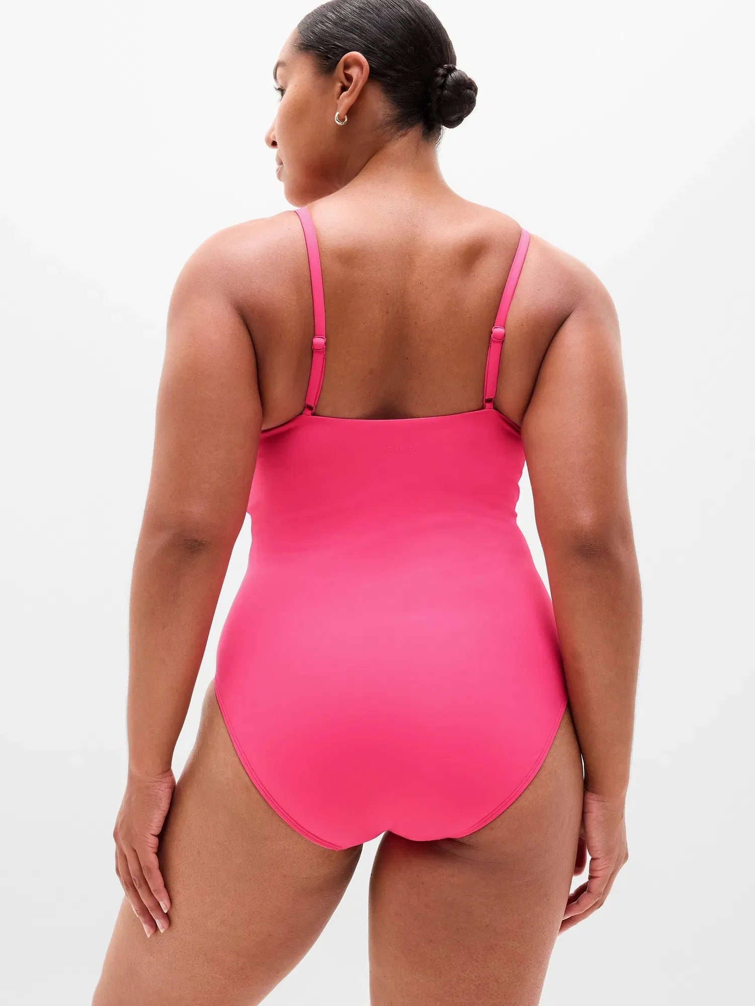 Athleta Straight Neck One Piece - Pink (Cerise)