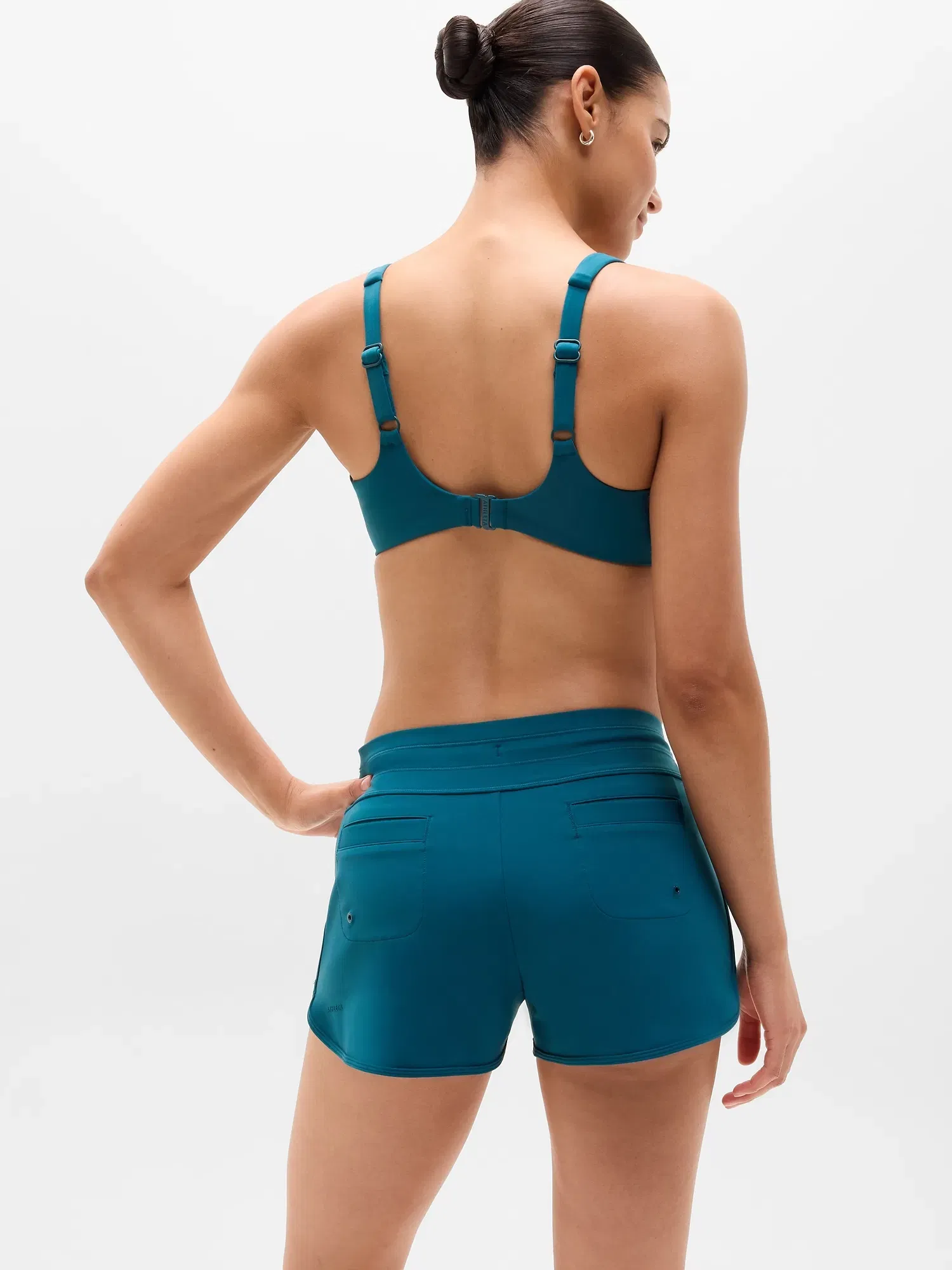 Athleta Surge Swim Short - Blue (Coastal Teal)